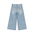 W. Distressed Wide Leg.