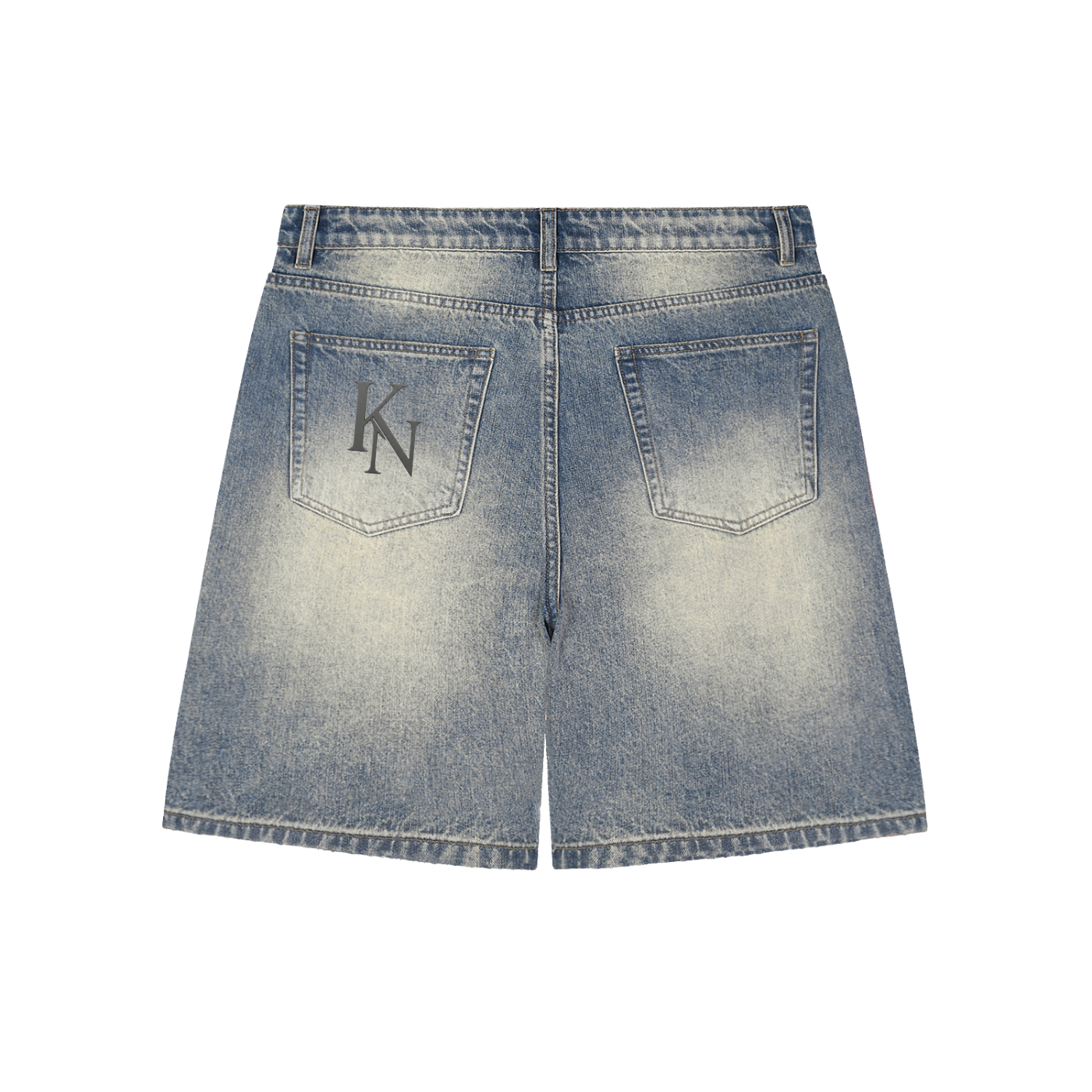 Distressed Denim Short.
