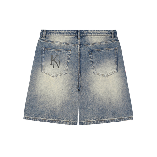 Distressed Denim Short.