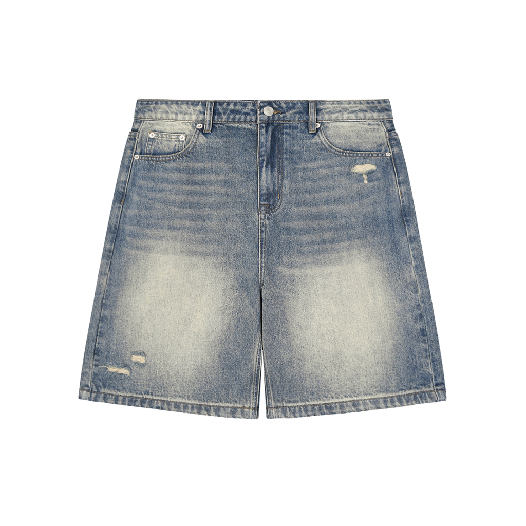 Distressed Denim Short.