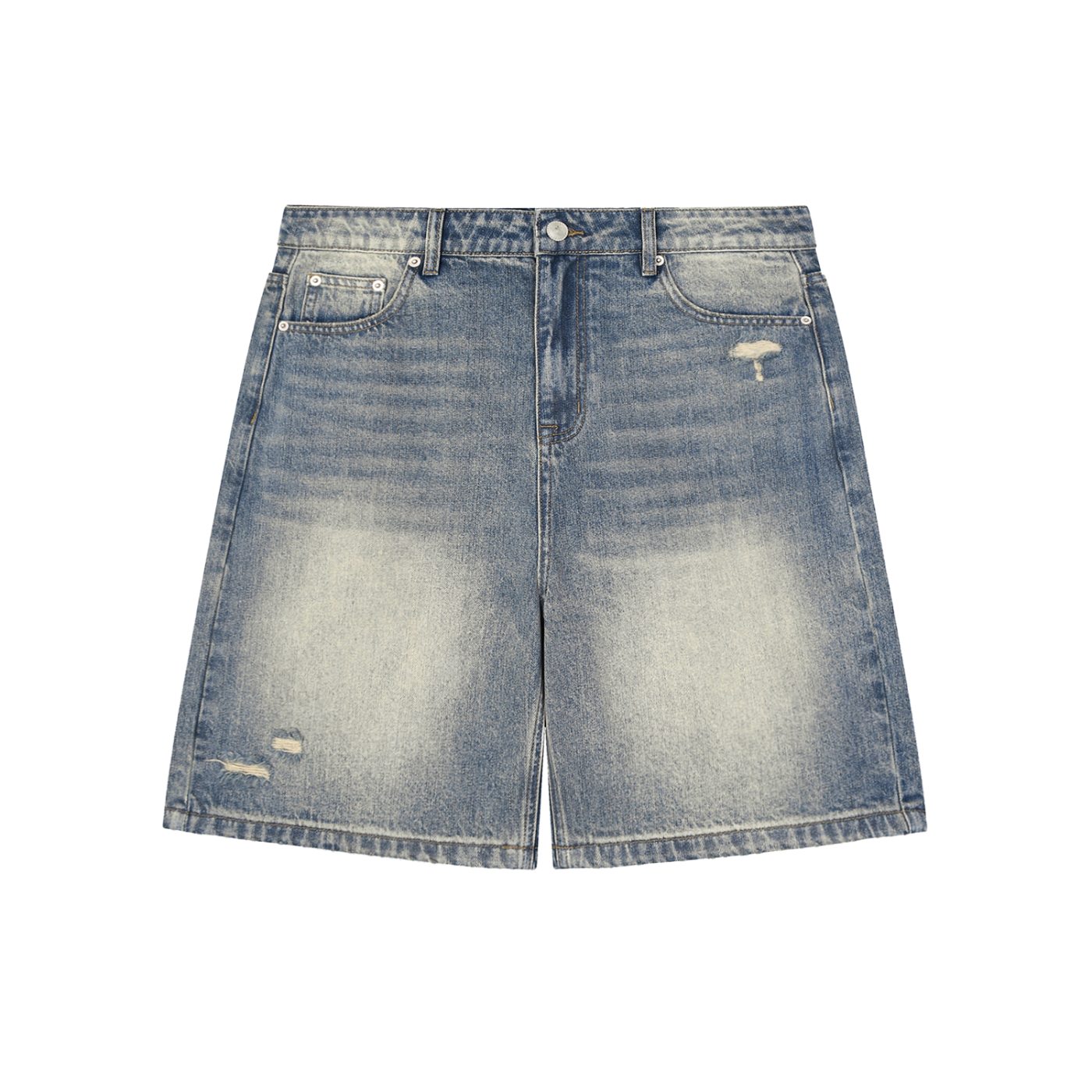 Distressed Denim Short.